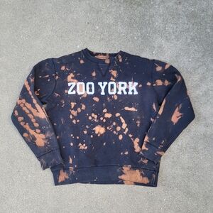 Vtg Zoo York Custom Bleach-dyed Sweatshirt